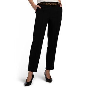 RACHEL ZOE Black Slim Pull On Belted Pants